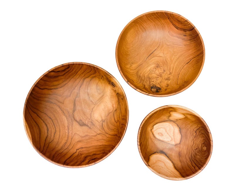 MyFamilyHouse Teak Wood Bowl - Thumbnail 2