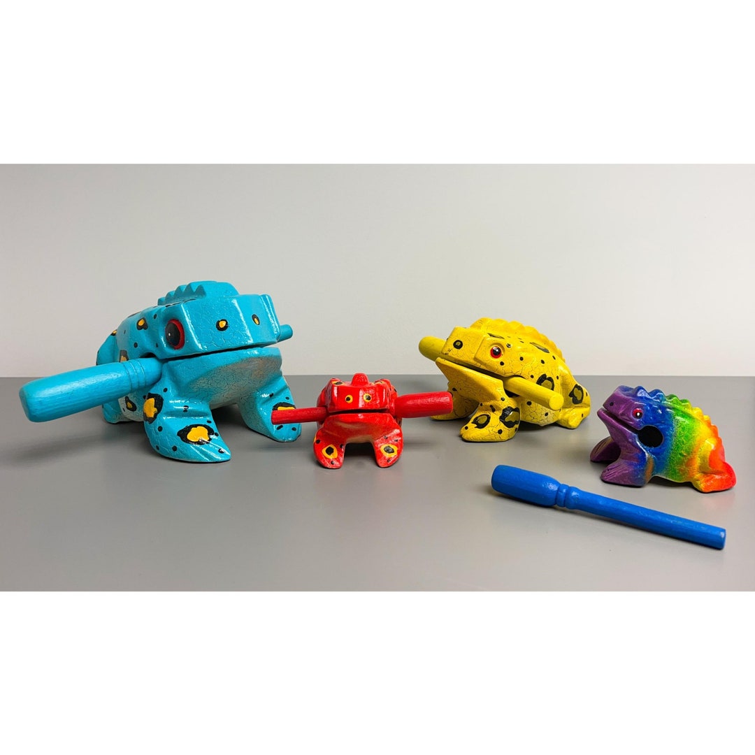 Wooden outlet frog guiro