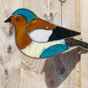 British Bird Suncatchers Robin, Kingfisher, Woodpecker, Goldfinch, Blue Tit, Chaffinch Window Decor Patio Kids Bedroom Decoration Chaffinch