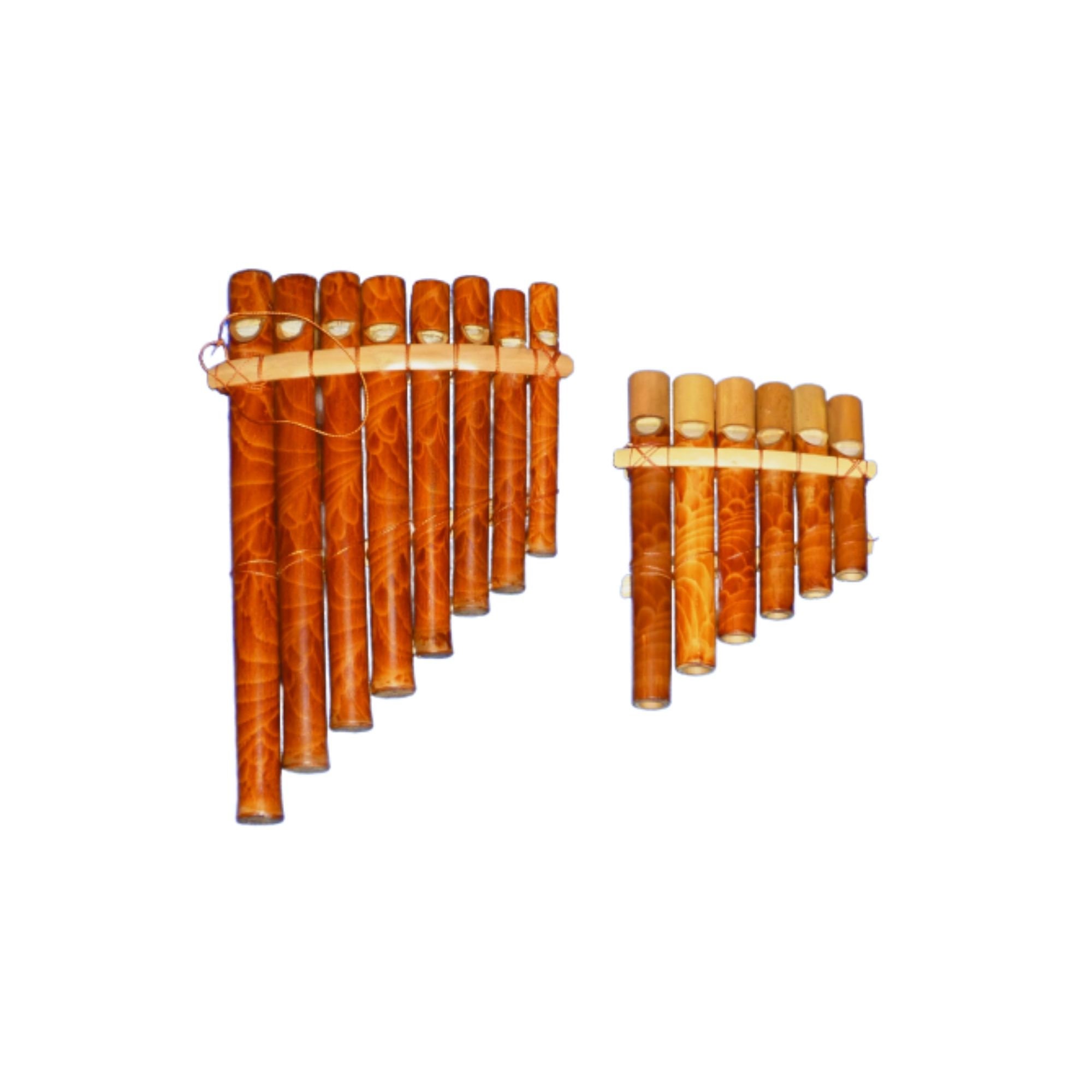 Bamboo Pan Flute Various Sizes Instrument Hand Made Fair Etsy