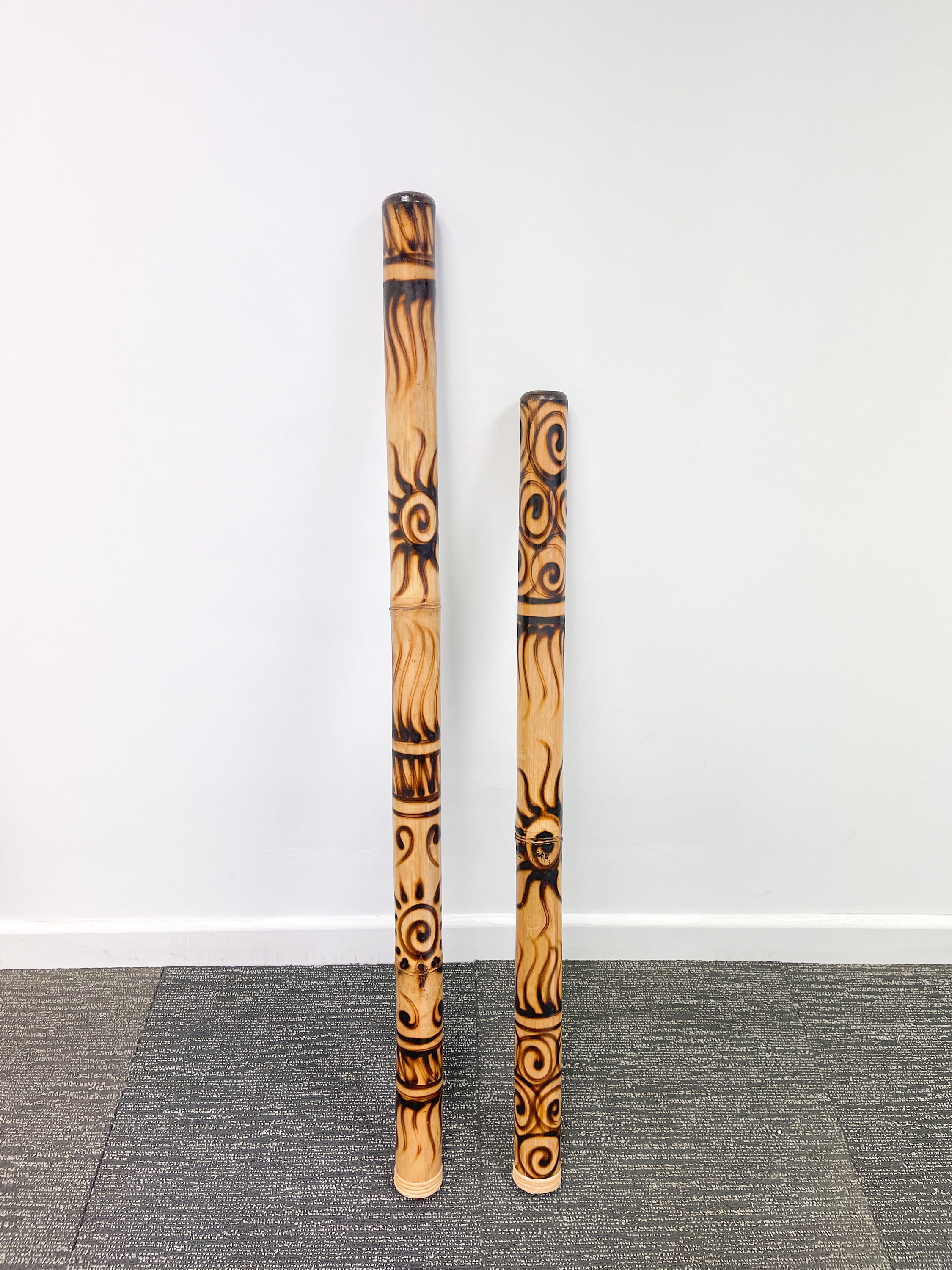 Sun Musical Instruments Didgeridoo Sun Design Musical Instrument Burnt Sunburst Fair Trade ...