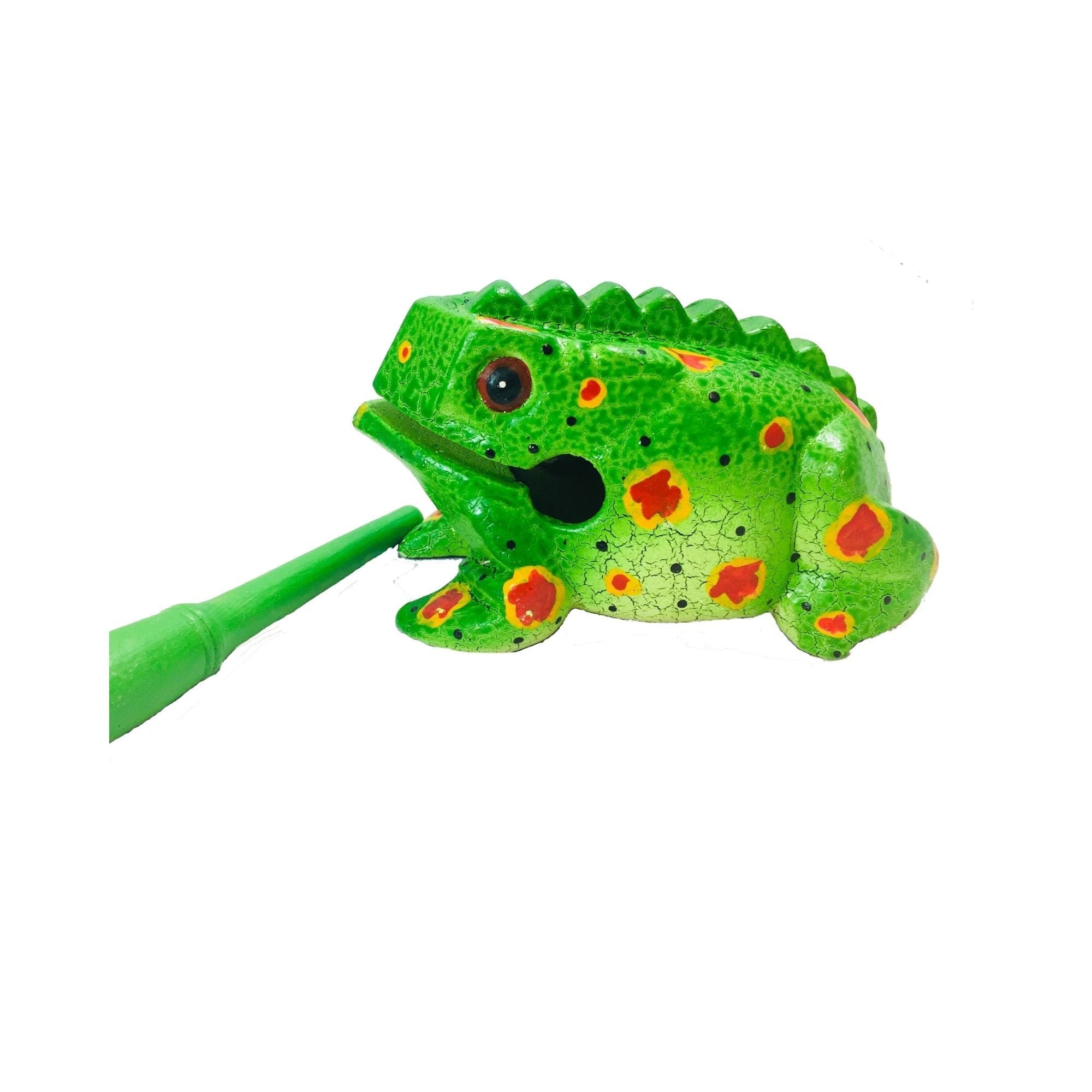 Rana Guiro Instrumento de percusión musical madera tallada a Etsy