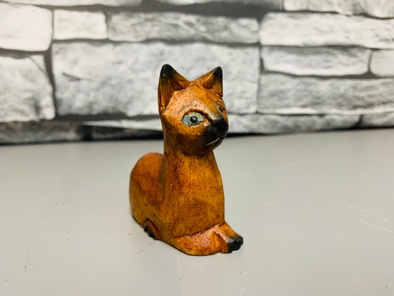 Small Wooden Animal Carvings Natural Fair Trade - Assorted Animals