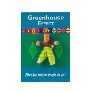 Fairtrade Guatemalan Personalised Worry Dolls - Greenhouse Effect Worries - Handmade gift, someone special, anxiety