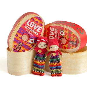 Love Worry Dolls Fairtrade Guatemalan - Handmade Gift Worry people Mayan Relationship Couple Boyfriend Girlfriend
