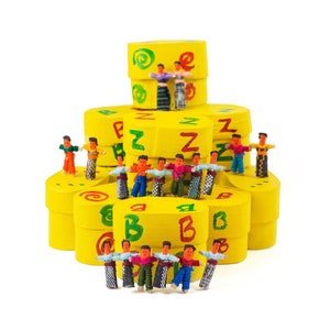 Mini Worry Dolls Fairtrade Guatemalan - Box of 6  - Handmade gift, Worry people, Mayan, Anxiety