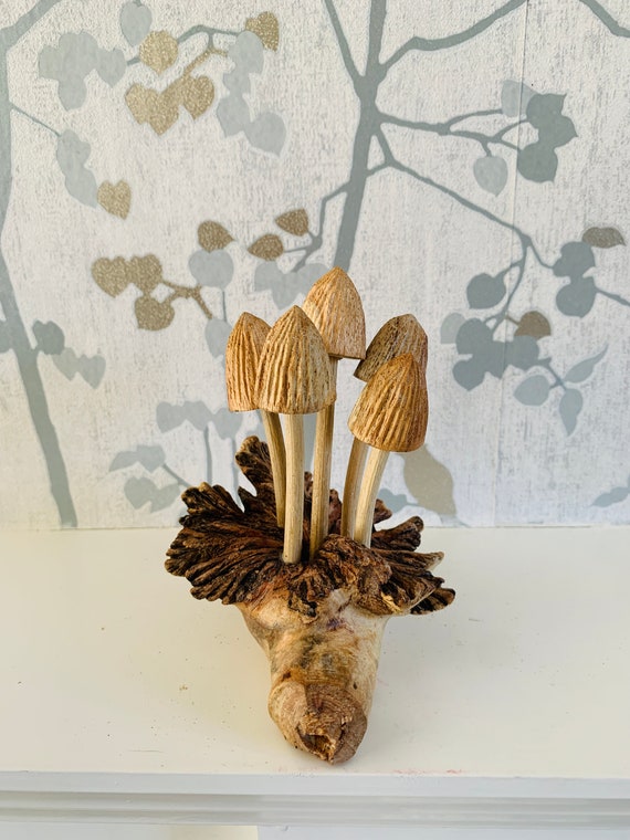Mushroom Terrarium Jar, Mushroom Ornament Christmas, Fairy Terrarium. 