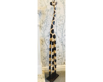 Extra Large Wooden Giraffe Carving 100cm