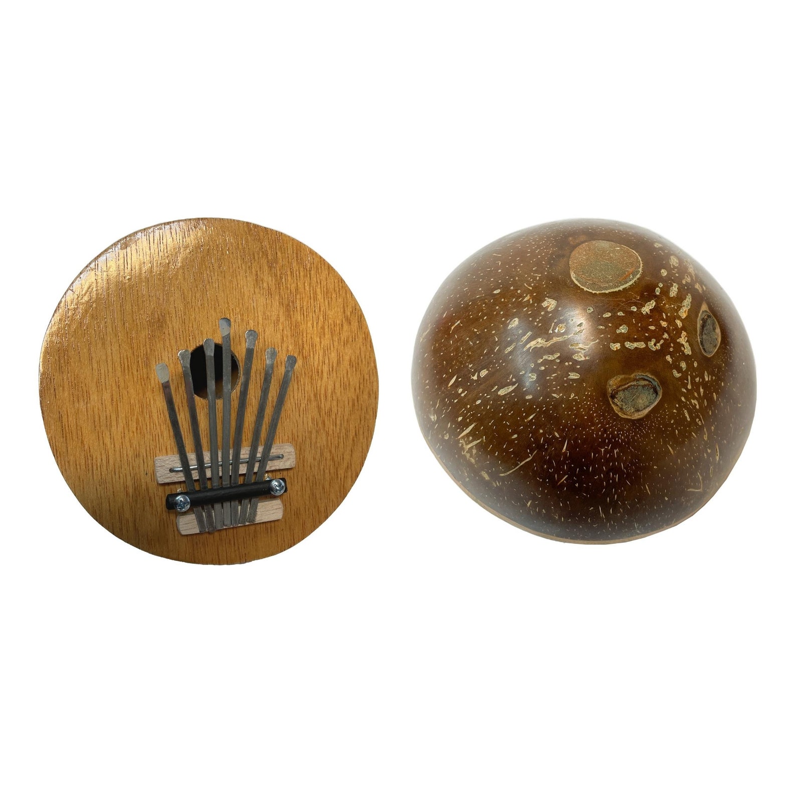 Coconut Thumb Piano Musical Instrument Wooden Hand Carved Fair Etsy