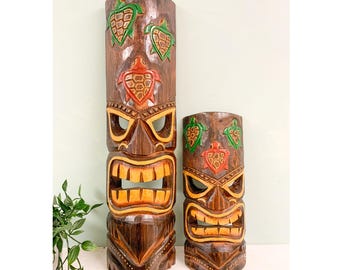 Vintage LONO Tiki, Made of Hapa Wood by Coco Joes, Hawaii, Idol