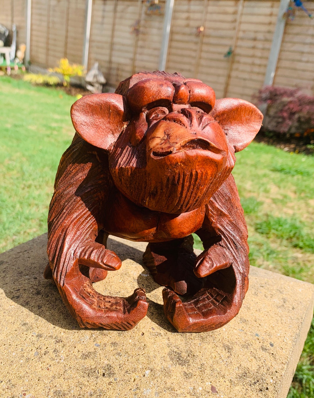 Gorilla Wooden Carving Ornament Fair Trade - Etsy