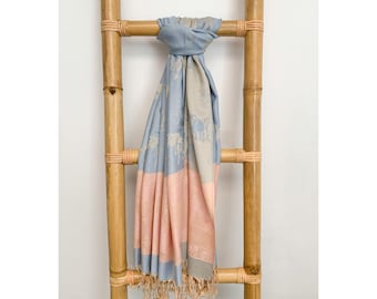 Blue and Pink Pastel Scarfs - CUSTOM LISTING