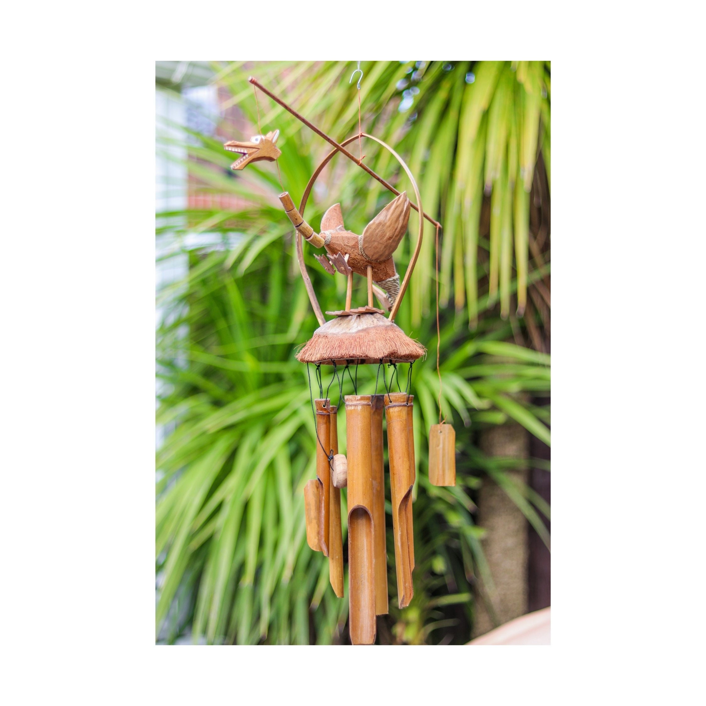 Dragon w Babies Bamboo Wind Chime Dragon w Babies Bamboo Wind Chime