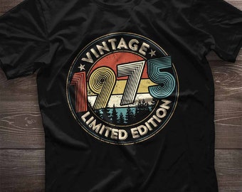 49th birthday shirt, 1975 birthday, 49th birthday gift, Limited Edition Vintage 1975 t-shirt, Awesome since 1975 Gift for men Gift for Women