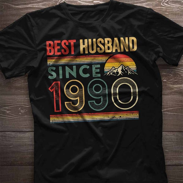 34th Anniversary Shirt 34th Anniversary Gift for Husband since 1990. 34 Year Wedding Anniversary Gift for Men Idea. Valentine Gift for Him