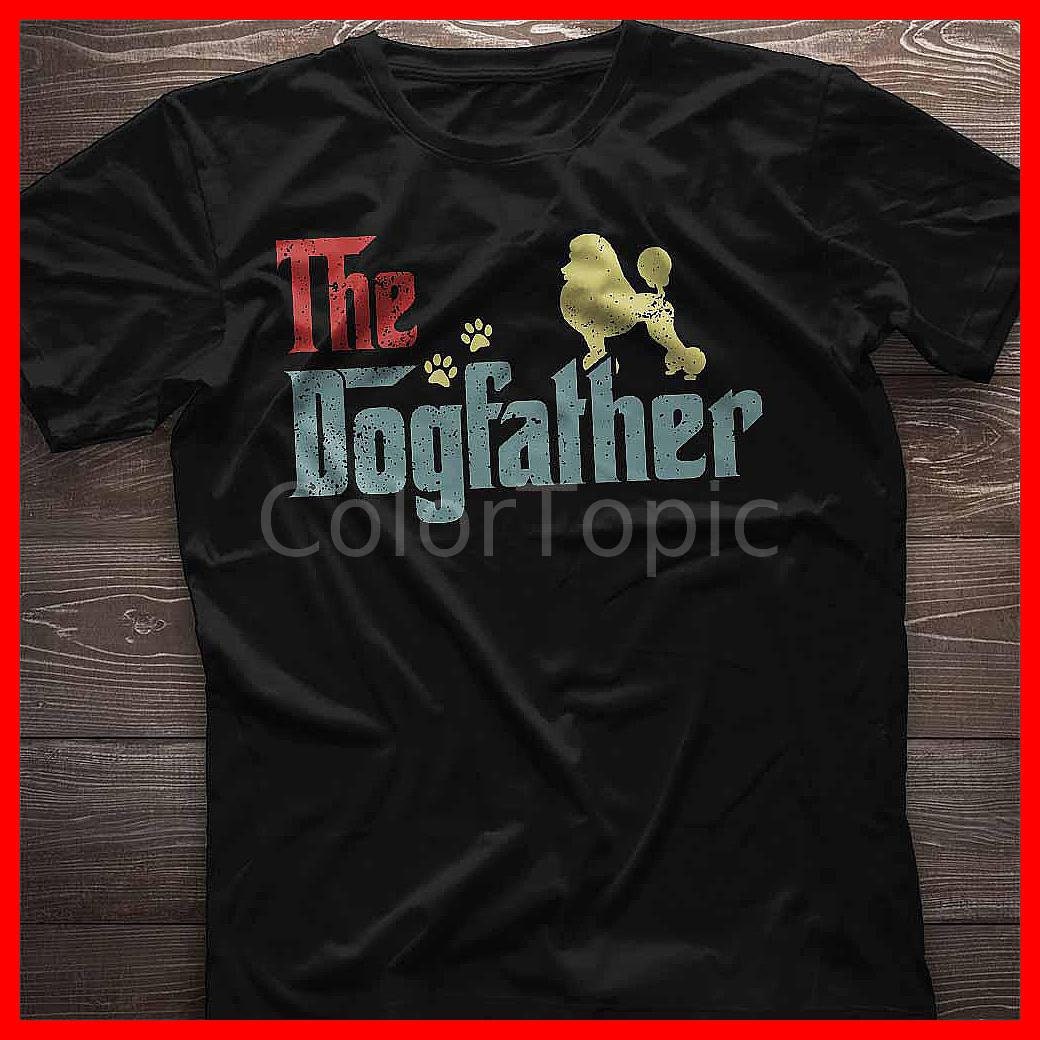 Dogfather Best Poodle Dad Shirt. Poodle 