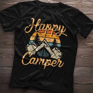 happy camper shirt, camping shirt, camping with a chance of drinking shirt, funny camping shirt, camping tee, womens camping shirt image 1