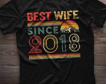 6th Jubiläum Shirt 6th Jahrestag Geschenk für Frau seit 2018. 6 Jahre Hochzeitstag Geschenk für Frauen Idee. Valentinstag Geschenk für Sie