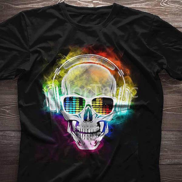 Edm Dj Shirt. Edm Gift. Flame Rainbow Edm Shirt. Gift For Her, Gift For Him, Gift For Women, Gift For Men