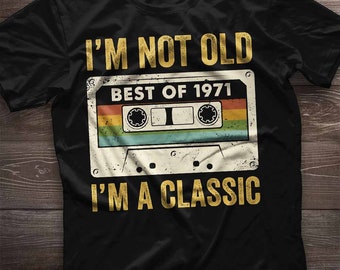 Vintage 53rd birthday shirt, 53rd birthday gift, 1971 birthday t-shirt awesome since 1971, well aged, original parts classic limited edition