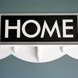 Handmade HOME Sign Cutout Letters | Modern Farmhouse Handmade Wood Mantel Sign 3 Ft | Rustic Home Wall Decor Wood Sign | Front Porch Sign