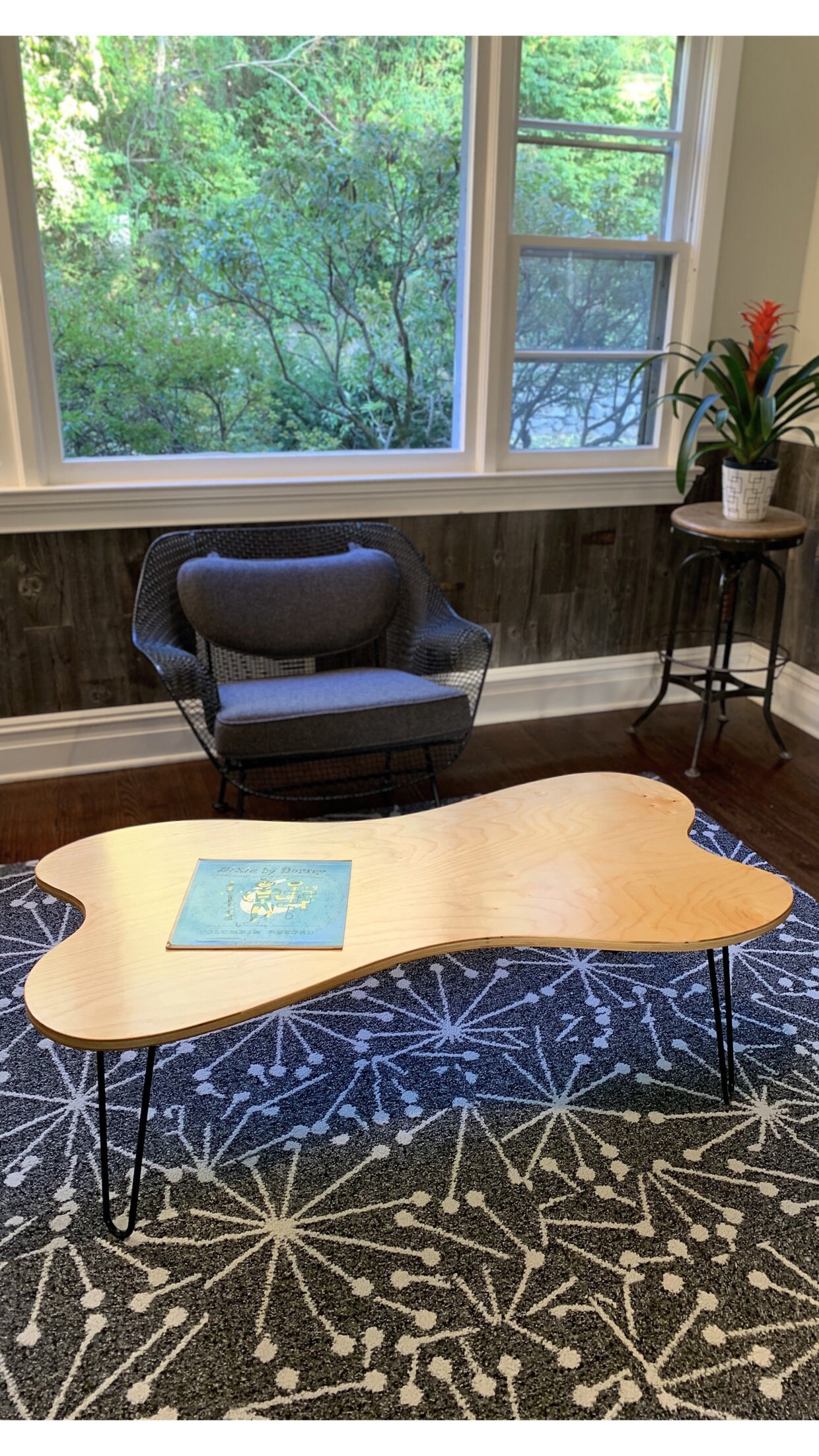 Mid Century Modern Coffee Table Hairpin Legs Funky Coffee Table