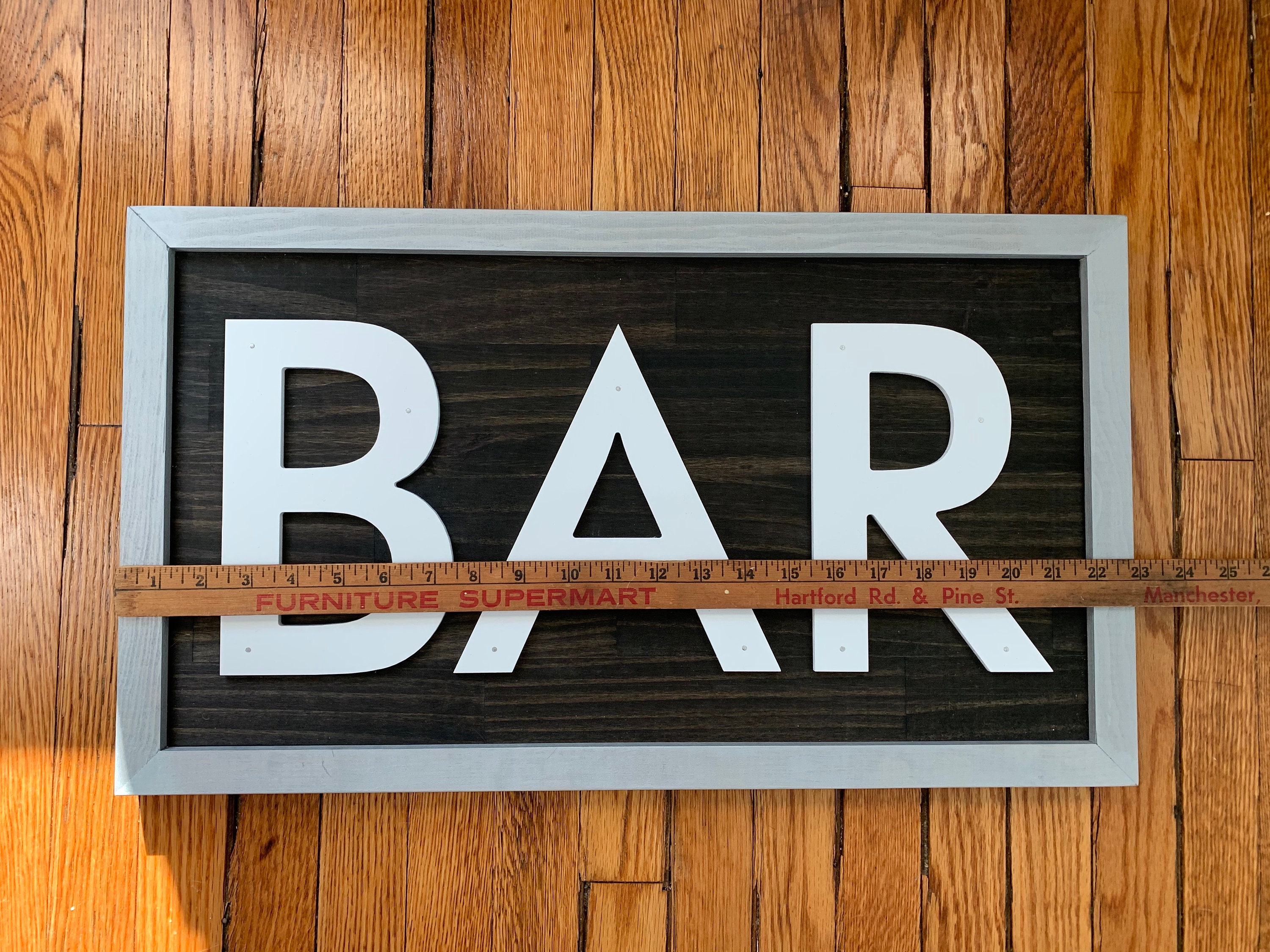 Wood BAR Sign Cutout Letters | Handmade Wood Sign | Modern Farmhouse ...
