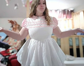 Made to order broderie anglais shorty dress