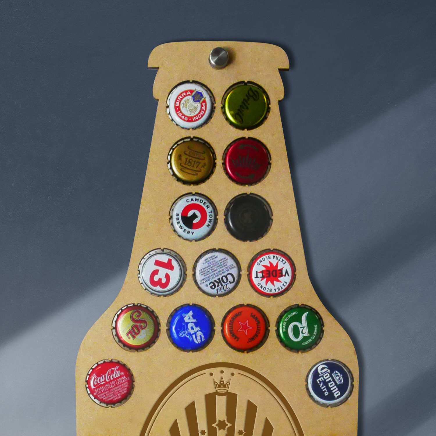 Beer Bottle Cap Holder 26 Bottle Top Display Holder with Etsy