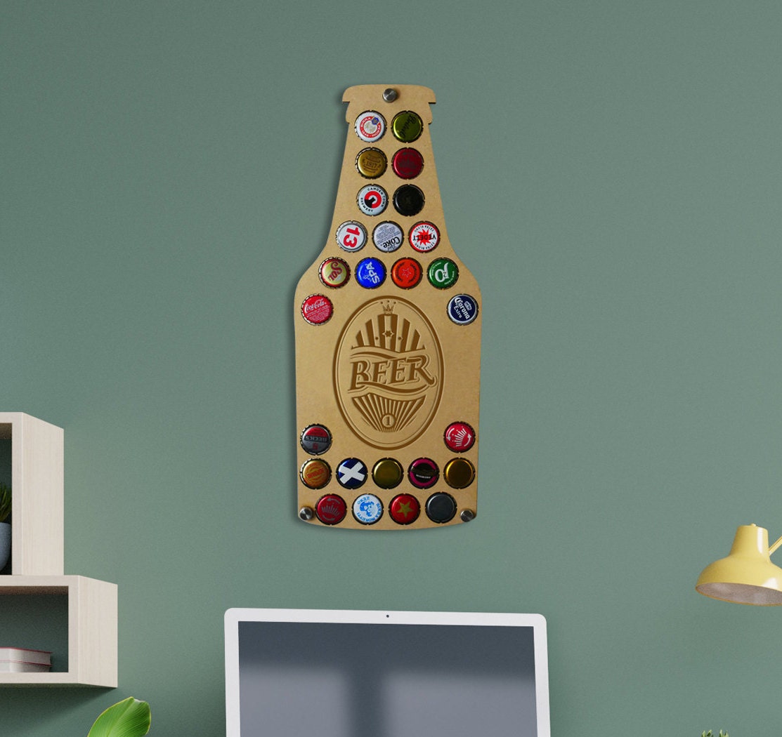 Beer Bottle Cap Holder 26 Bottle Top Display Holder with Etsy