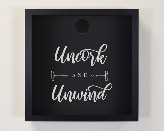 Uncork and store unwind cork holder