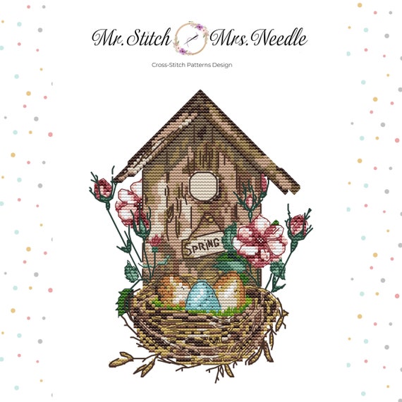 Birdhouse Cross Stitch Pattern Bird Nest Cross Stitch Chart - Etsy Israel Birdhouse Cross Stitch Pattern Bird Nest Cross Stitch Chart - Etsy Israel