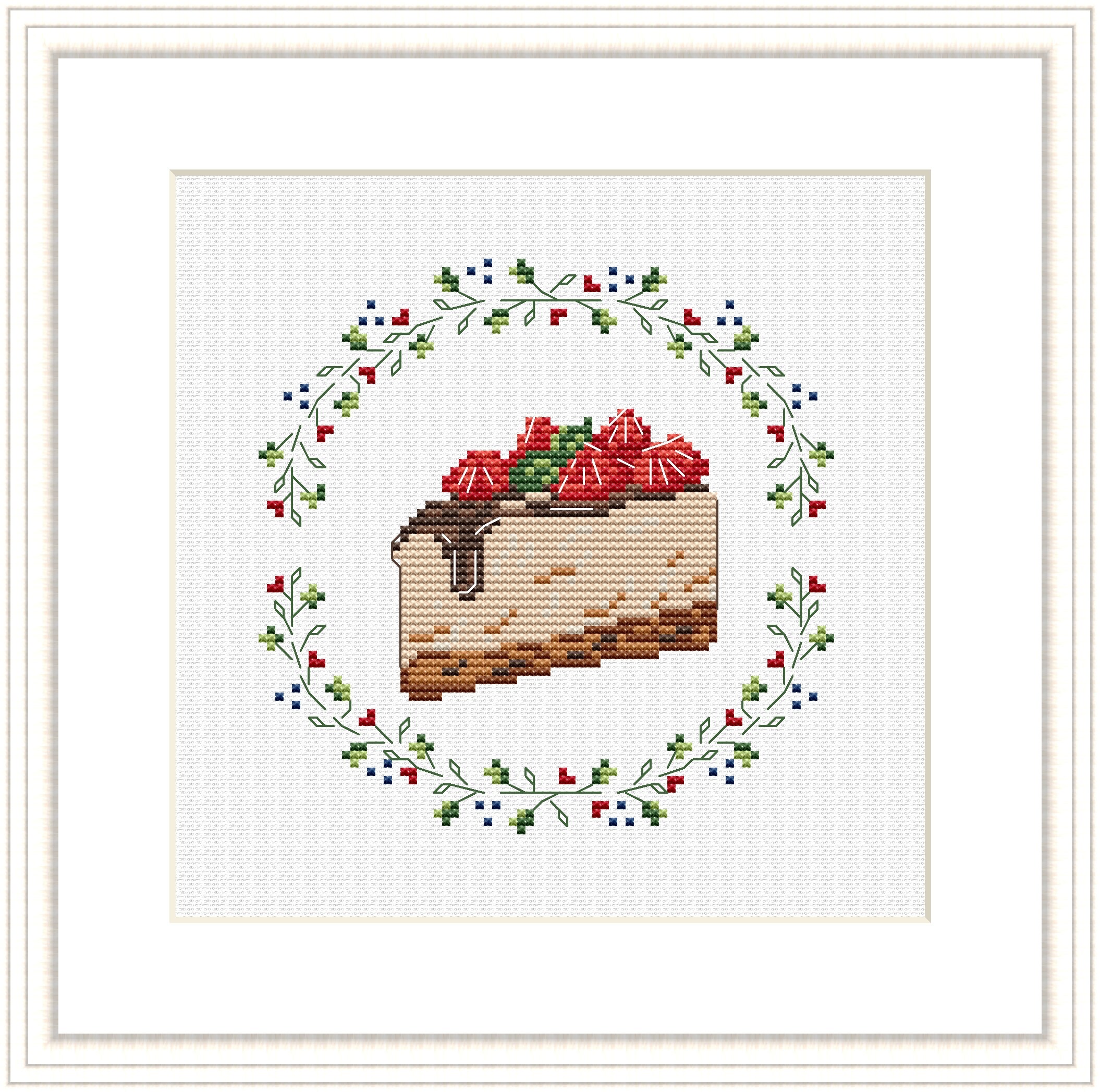 Kitchen Cross Stitch Pattern Cake Cross Stitch Strawberry - Etsy