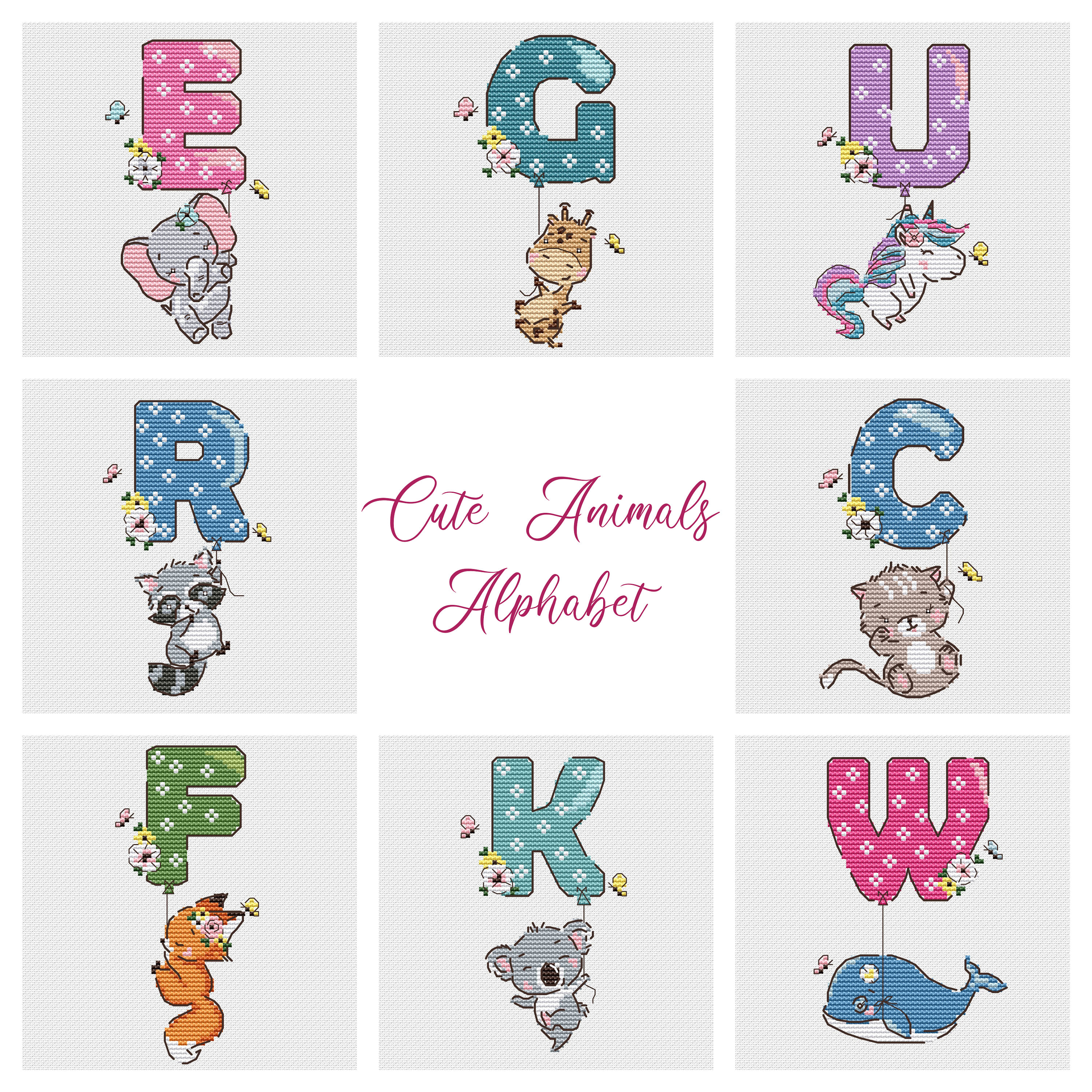 Baby Animal Cross Stitch Pattern Alphabet for Baby Nursery - Etsy UK Baby Animal Cross Stitch Pattern Alphabet for Baby Nursery - Etsy UK