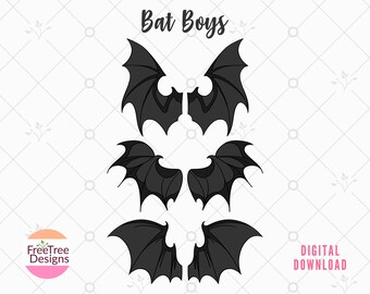 Bat Boys Wings PNG: ACOTAR Velaris Design (Digital Download)