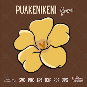 Puakenikeni Flower SVG