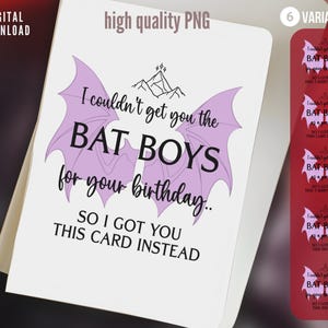 Acotar Geburtstagskarte PNG, Fledermaus Jungen Geschenk PNG, Rhysand Bat Boys Bookish Geschenk Geschenk, Acotar Sublimation Geburtstagsspaß, digitaler Download