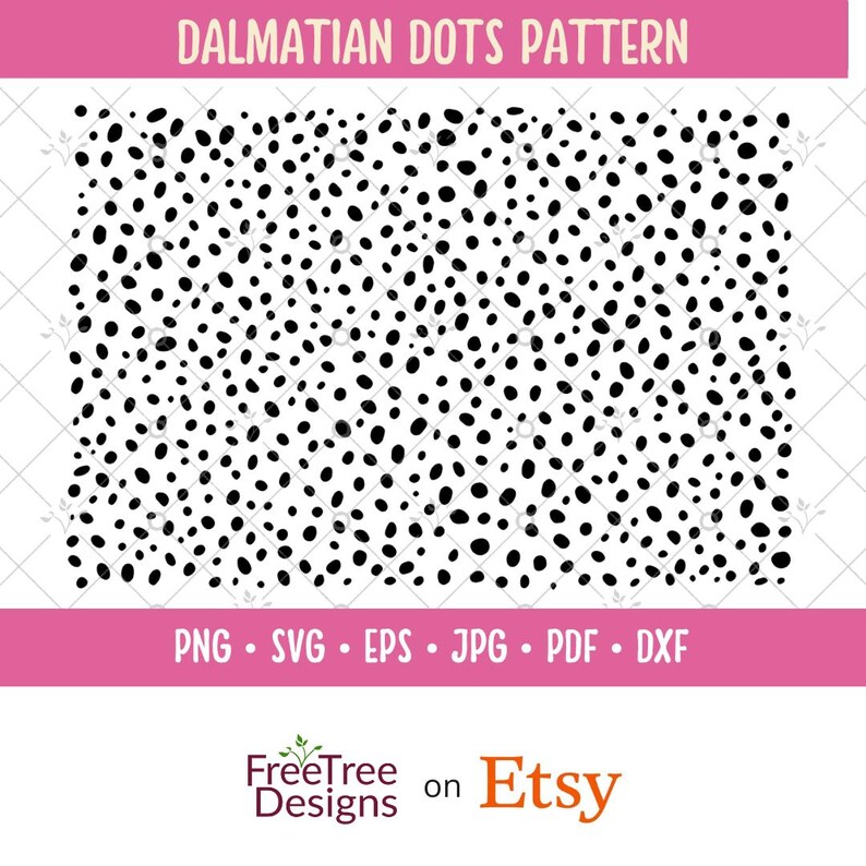 May include: Black and white Dalmatian dots pattern. This seamless pattern is perfect for crafting, scrapbooking, and digital design projects.