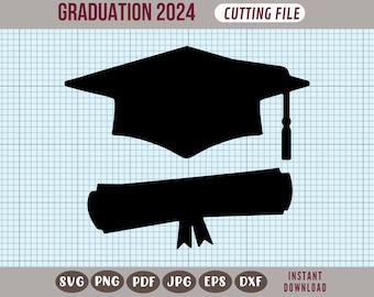 Graduation Cap SVG: Class of 2024 Cut File (Digital Download)