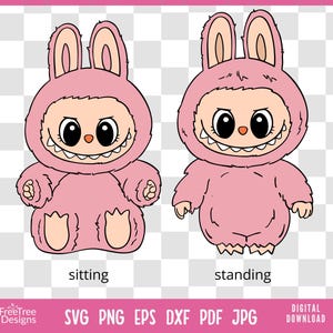 La Bu Bu Designs PNG: Character Vector Digital File (Instant Download)