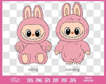 La Bu Bu Designs PNG: Character Vector Digital File (Instant Download)