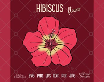 Hibiscus Flower SVG