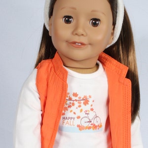 Five Piece Fall Clothing and Accessory set for American Girl Dolls and other 18 inch dolls