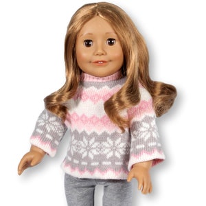 Three Piece Casual Winter Sweater Set for 18 inch dolls INCLUDES BOOTS!
