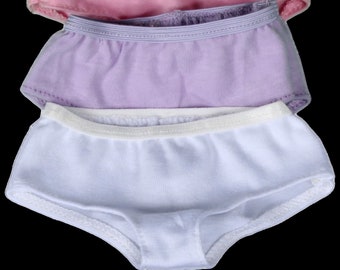 3 Pack Panties Underwear fits 14.5/" American Girl Wellie Wishers Doll Clothes