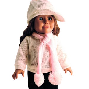 Vierteiliges Pullover Set für Beliebte 18 Zoll Puppen