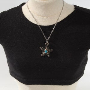 Sparkly Starfish Necklace for Popular 18 inch Dolls