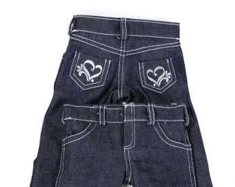 Heart Pocket Jeans - Etsy