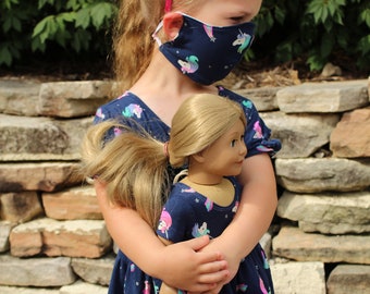 girls dress with matching doll dress