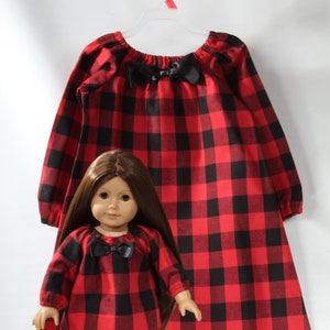 Buffalo plaid girls nightgown new arrivals